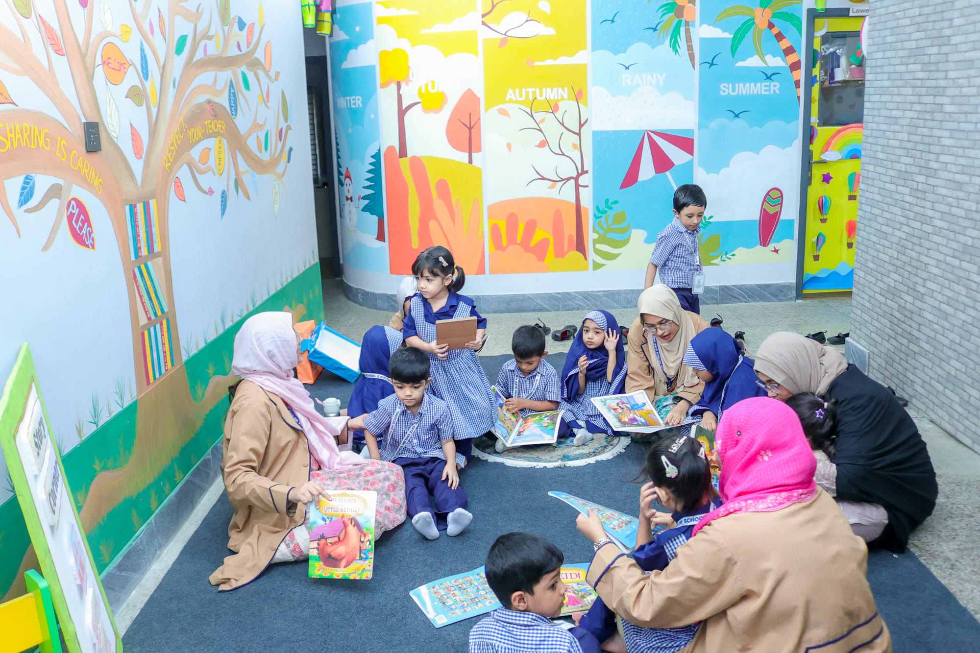 Primary school students engaged in classroom learning