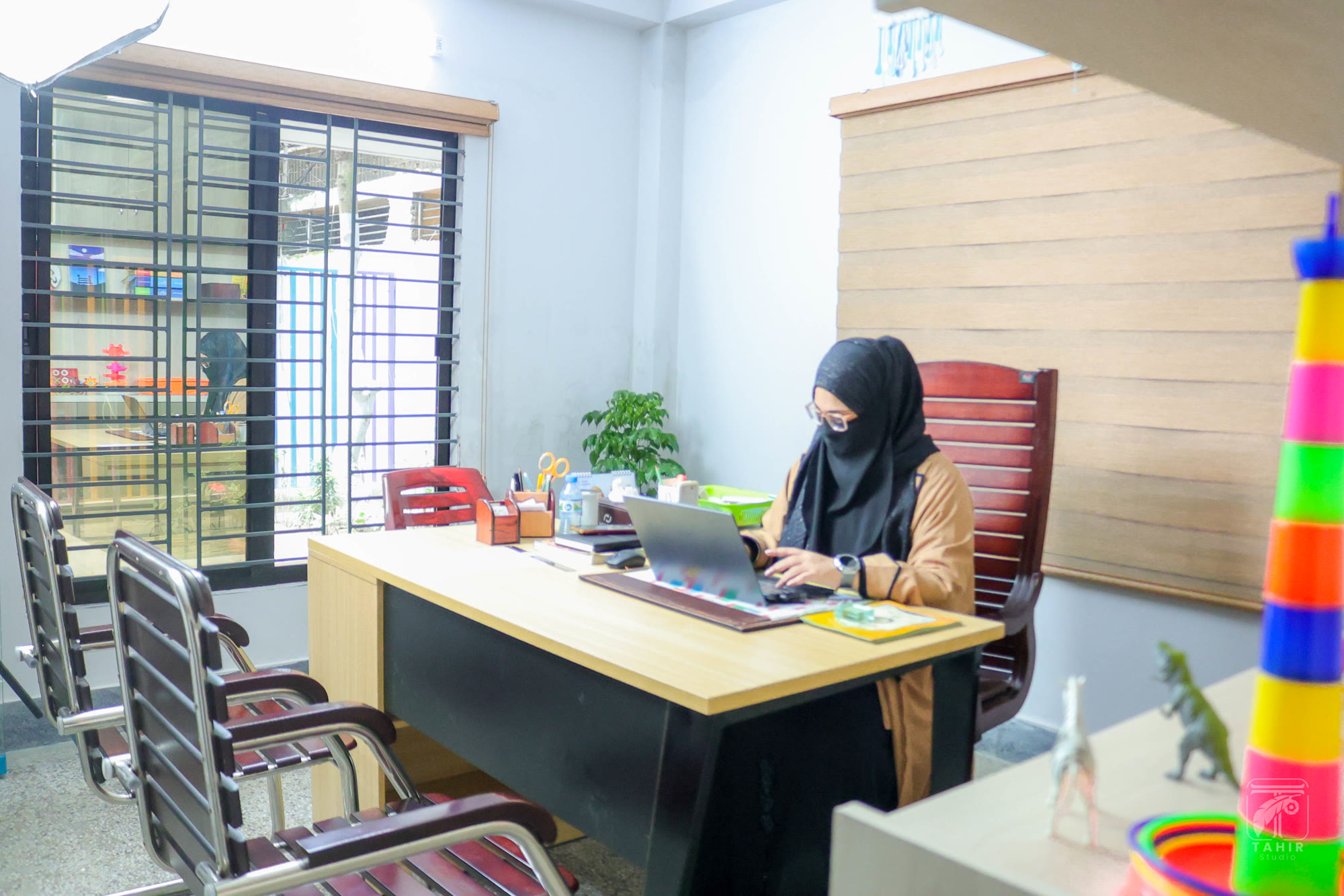 Portrait of Alfha Shahrin Nijhum, Head of School