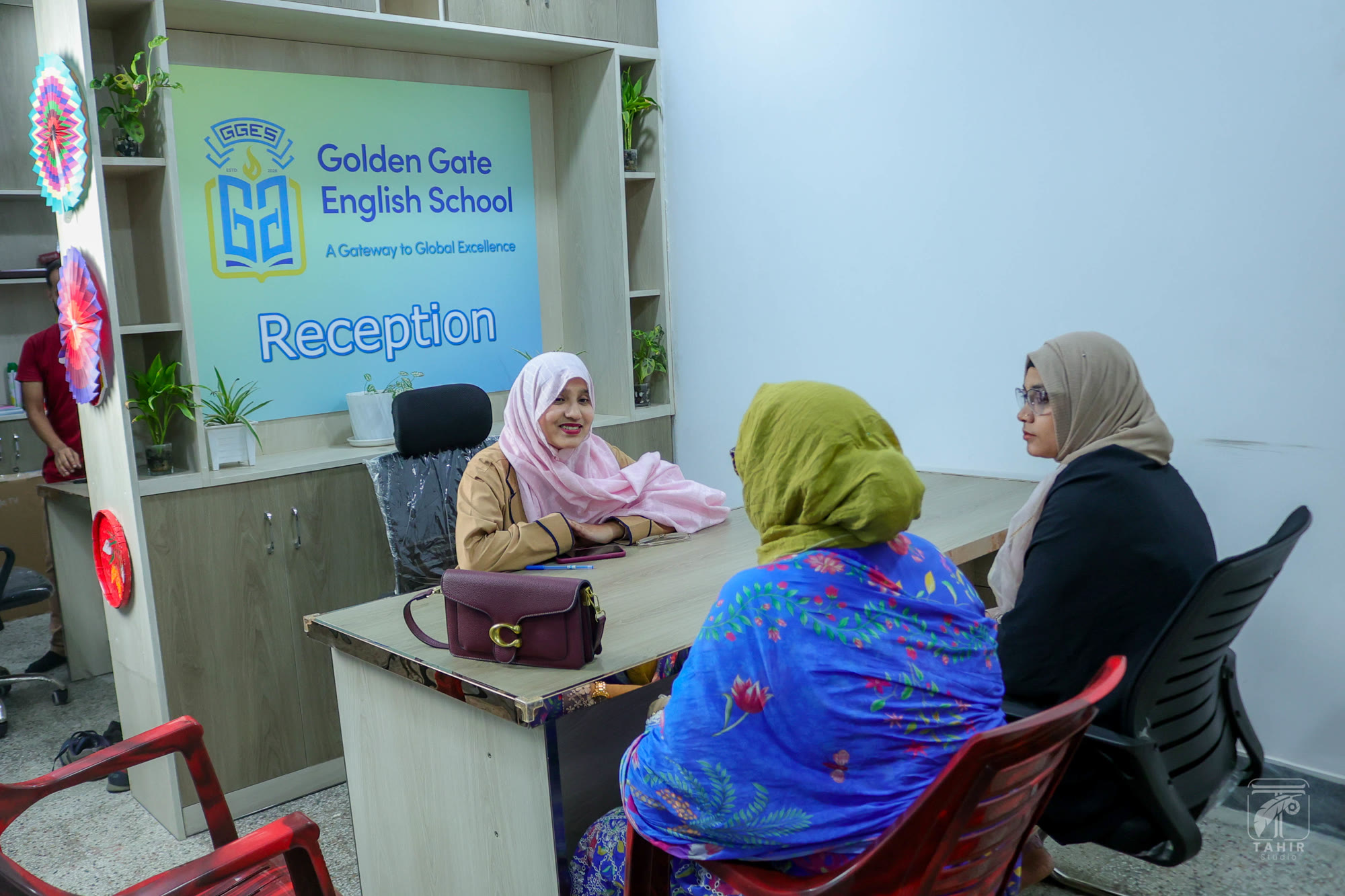 Young students reading and learning together